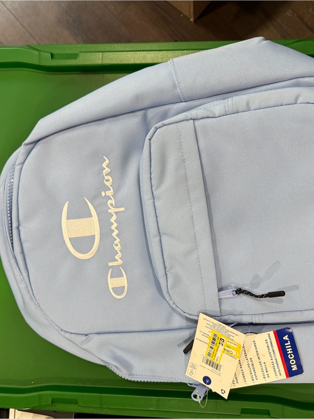 Champion Light Blue Backpack with White Logo